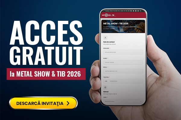 Nl12. Acces gratuit la METAL SHOW & TIB 2026. Descarcă invitaţia în 2 minute