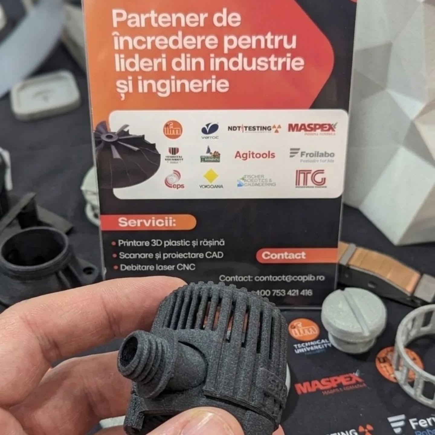 Stand Capib la METAL SHOW & TIB 2026 – piese 3D print și prototipare rapidă
